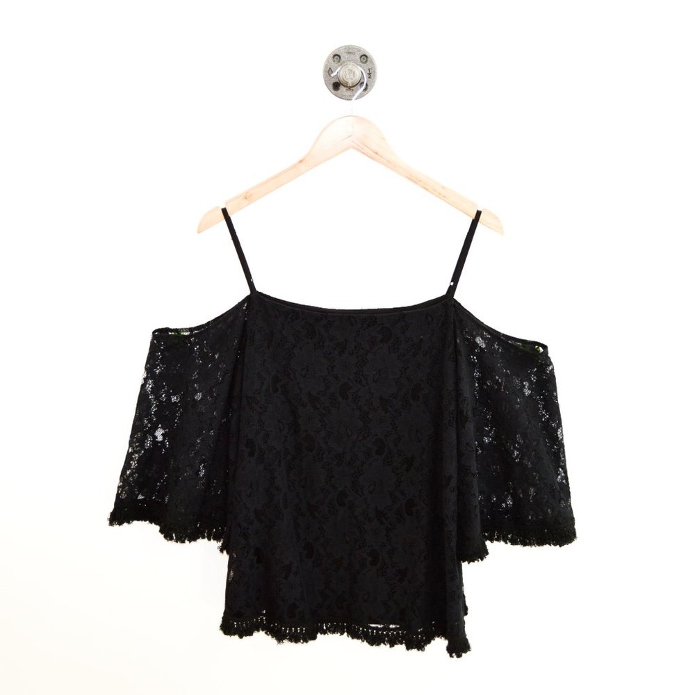 Bailey 44 Tusk Lace Cold Shoulder Top #136-40